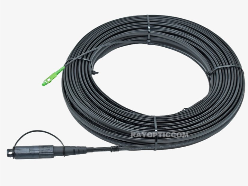 Hardened SCAPC to SCAPC Toneable Flat Drop Cable–Compatible to OptiTap and H Connector