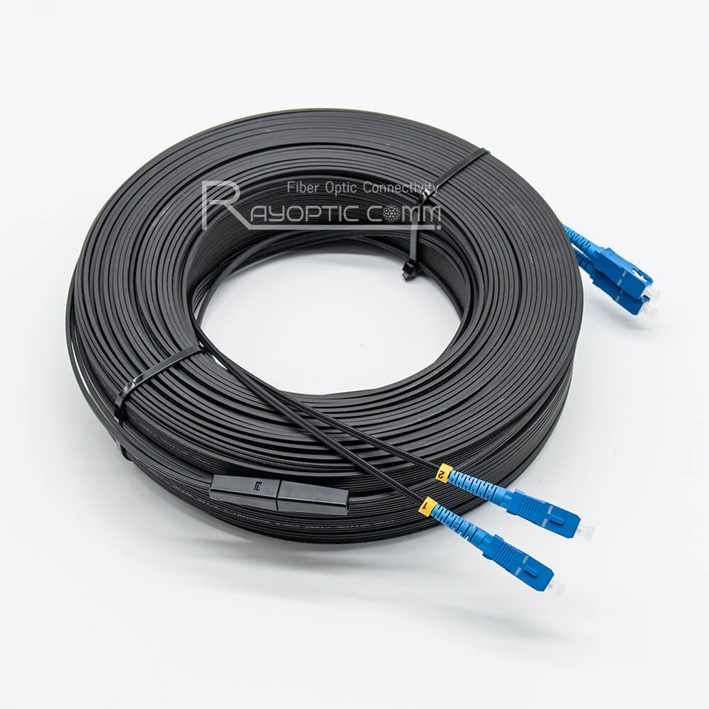 pre-terminated SC/UPC FTTH drop cable with figure 8 design