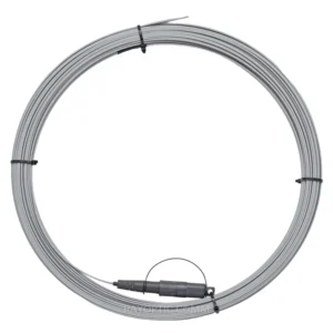Gray FIG-8 Pre-terminated Drop Cable with OptiTap Connector for FTTH Applications