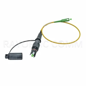 Hardened OptiTap SC/APC connector with G657A2 rugged test jumper for MST field testing