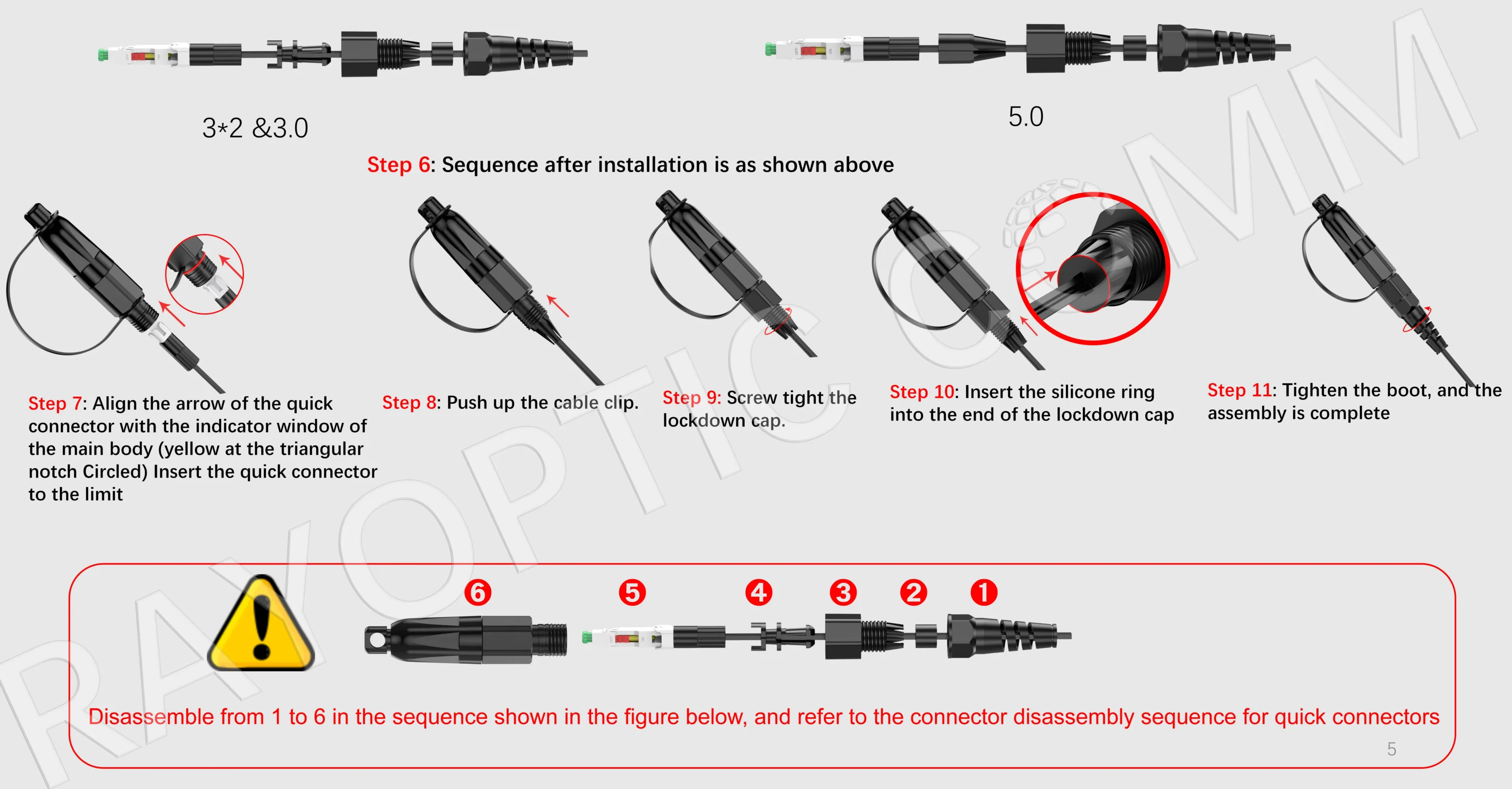 OptiTap SC/APC Waterproof Field Connector Installation Guide – Part B
