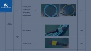 Visual and configuration check for MPO/MTP cable assemblies