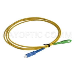 SC UPC to SC APC simplex armored patch cord with G657B3 single mode fiber