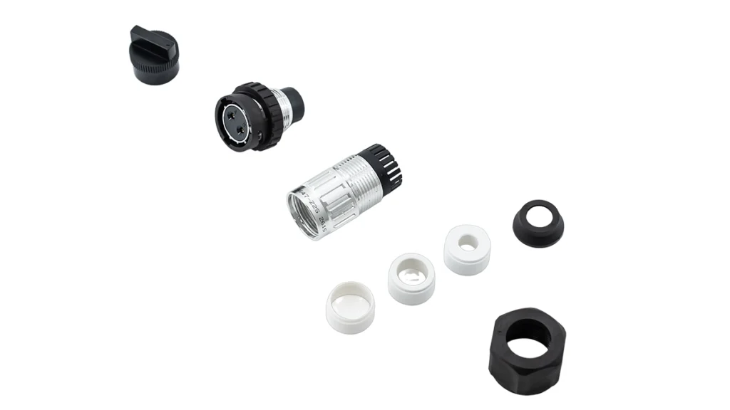 RNT 447 32/02 DC power plug connector components